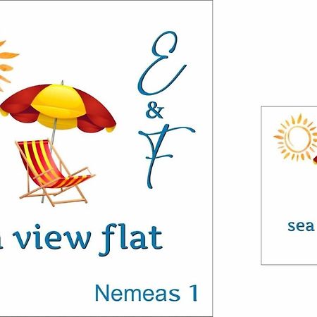E & F Sea View Flat Apartment Nea Peramos  Luaran gambar